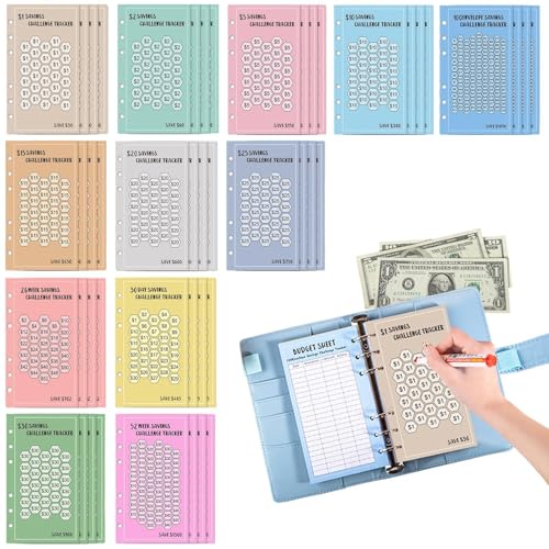 Savings Challenge �o�C���_�[ �g���b�J�[ ? �����X���[�u A6 100 ���A6 ���o�C���_�[�p�J�[�h 48 �� |�t�@�C�i���X�v�����i�[ �ڕW�I�[�K�i�C�U�[ �\�Z�x�o�Ǘ� �g���b�J�[�V�X�e�� �z�[���I�t�B�X�ł̎g�p