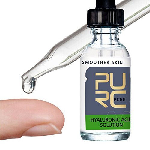 PURE Hyaloronsäure Lösung - Anti Aging Serum - Facelifting für jeden Tag - geschmeidige Haut für Gesicht, Hals und Dekolleté - 2 x 10ml - Beste Qualität von LocRoyal Cosmetics