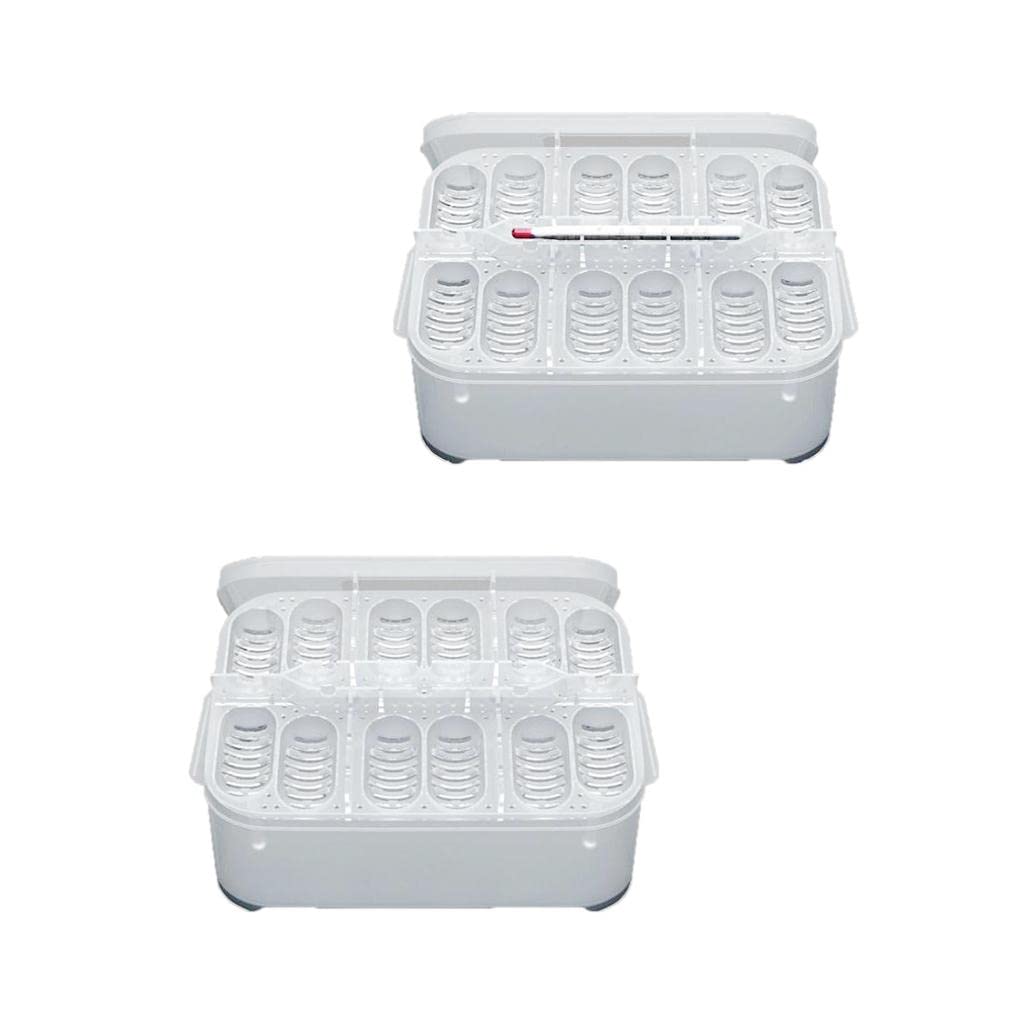 GAH 2 in 1 CM 12 Egg Holes Reptile Egg Incubation Box Hatchery Incubator Combo-image-14