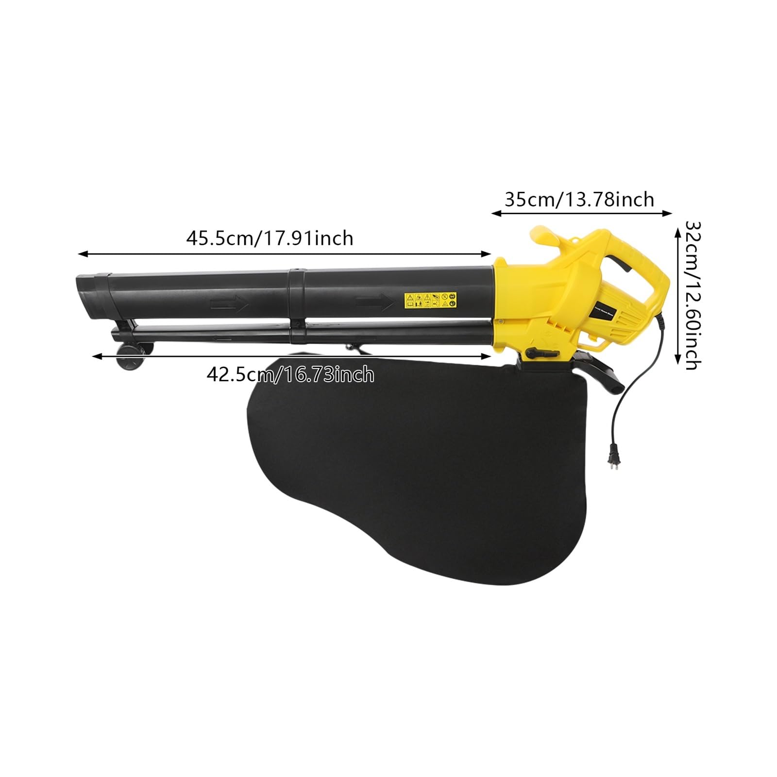 Soffiatore per foglie, Soffiatore elettrico for foglie, aspirapolvere da giardino, for polvere, for ricaricabile