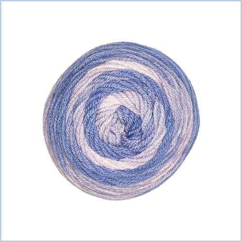 Image of Red Heart Super Saver Ombre Peaceful Yarn - 2 Pack of 283g /10oz - 100% Acrylic - #4 Worsted (Medium) - 482 Yards - Knitting /Crochet