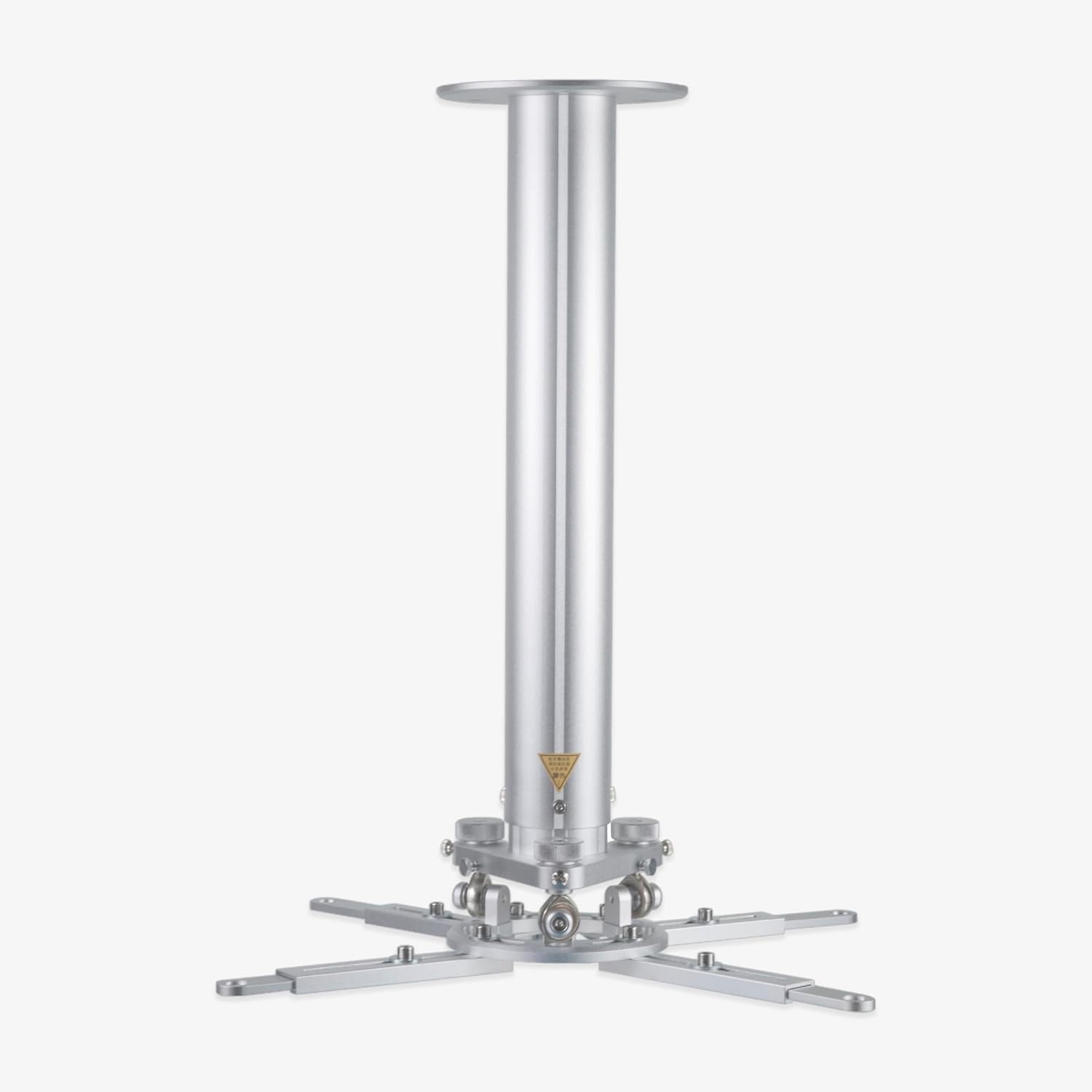 Telescopic Projector Ceiling Mount, 48-85cm/18.9-33.5in Adjustable Height, Heavy Duty Aluminum Alloy, 360° Rotation & ±10° Tilt, Universal Fits 1-4 Hole VESA, 55 lbs Capacity (Black)
