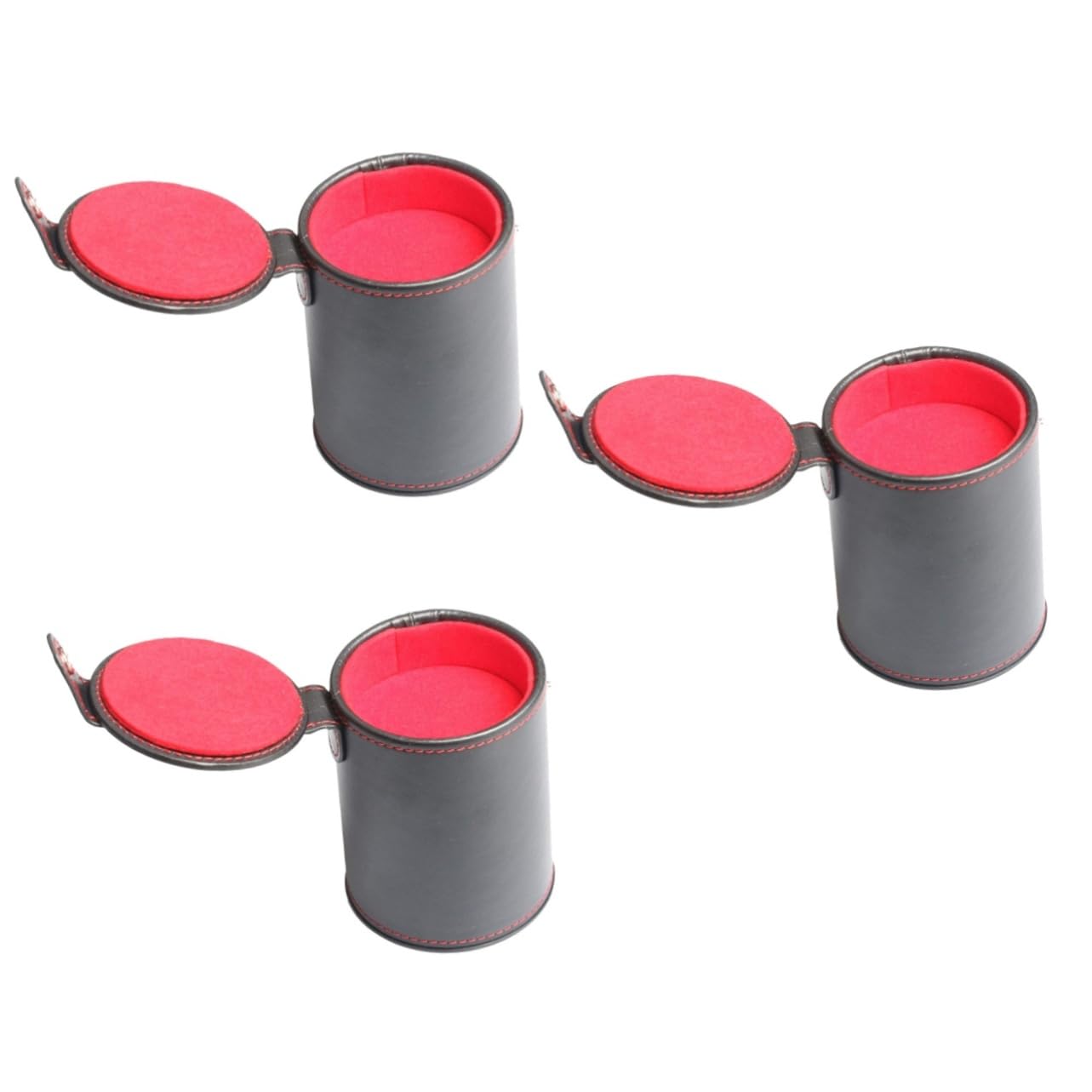 Abaodam 3Er Box Würfelbecher Würfelschüttelbecher Schwarz