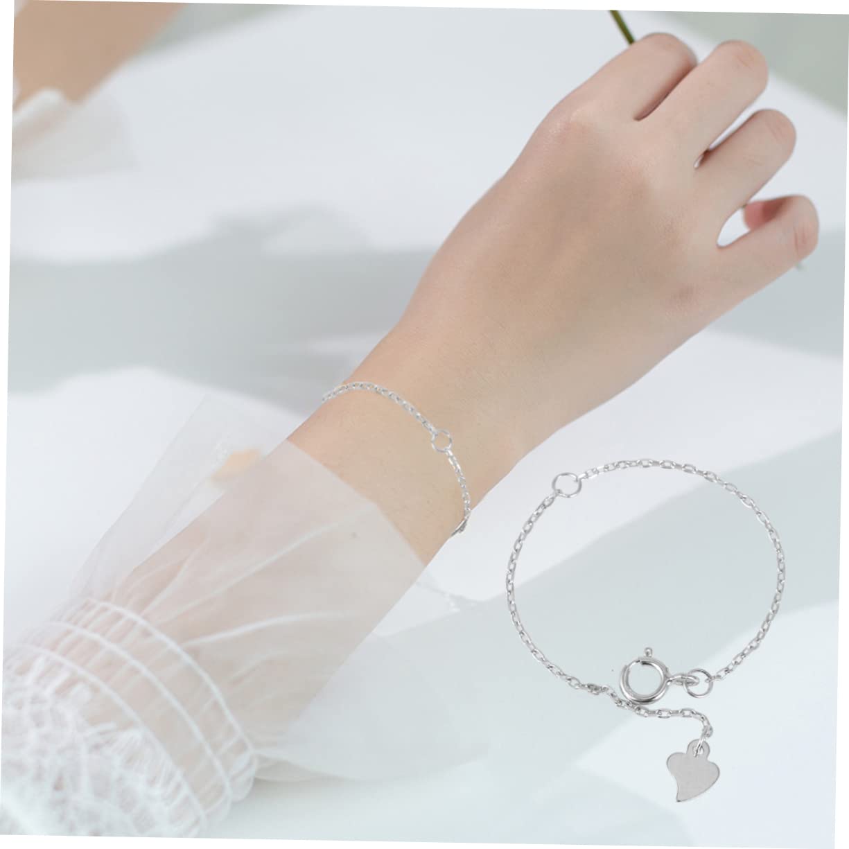 ABOOFAN 9 Stk Armband Halskette Extender Schwanzkette glänzende Halskette Armbandverlängerungen silbernes Bettelarmband Armband für Charms Schmuck Fußkettchen Kette Kettenglied 18k