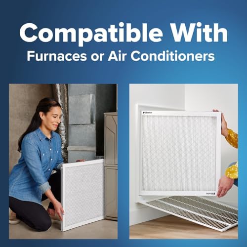 Filtrete 16x25x1 Furnace Filter, MPR 300, MERV 5, Clean Living Basic Dust 3-Month Pleated 1-Inch Air Filters, 6 Filters - 3