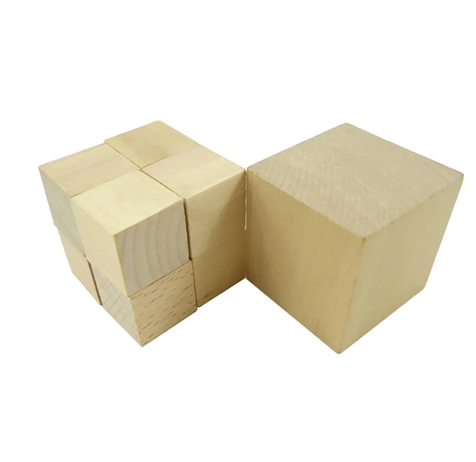 200 cubos de madera 10 mm for construir modelos bricolaje, decoración del hogar, material artístico o piezas didácticas Para Manualidades
