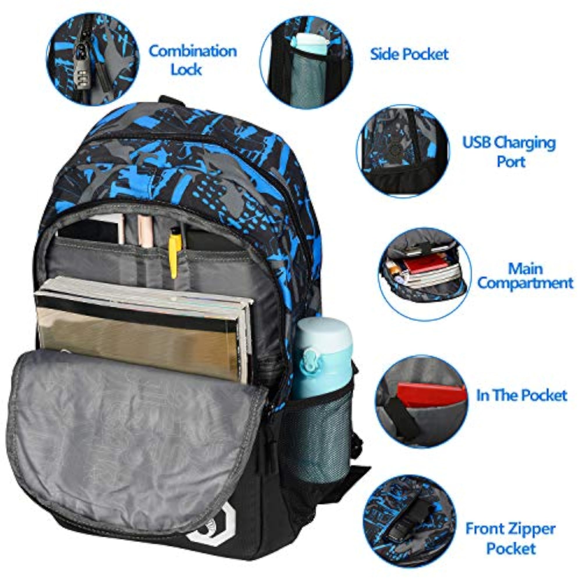 Good King Laptop Backpack for Boys, School Bag