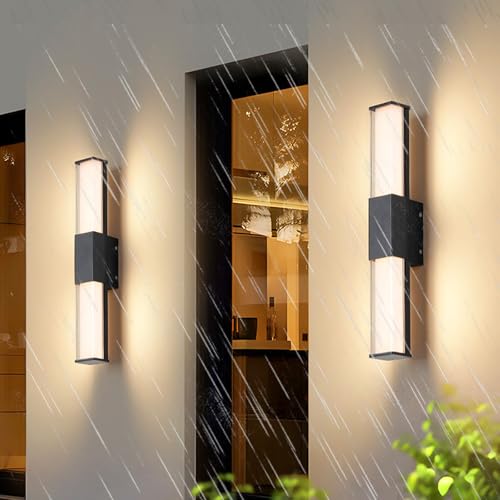 Applique murale LED extérieure 60cm pour éclairer une terrasse design et une allée de jardin