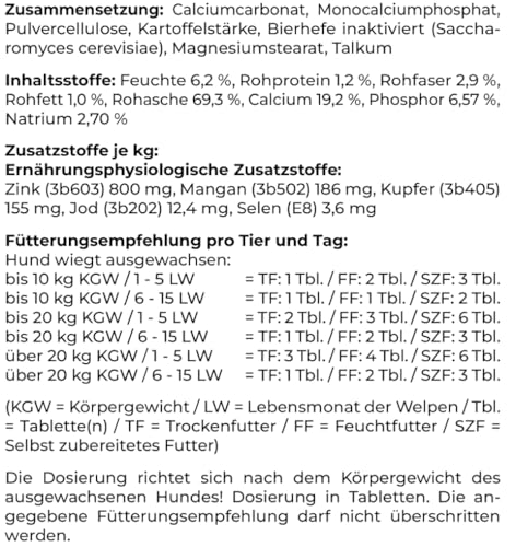 Canina Welpenkalk Tabletten, 350g