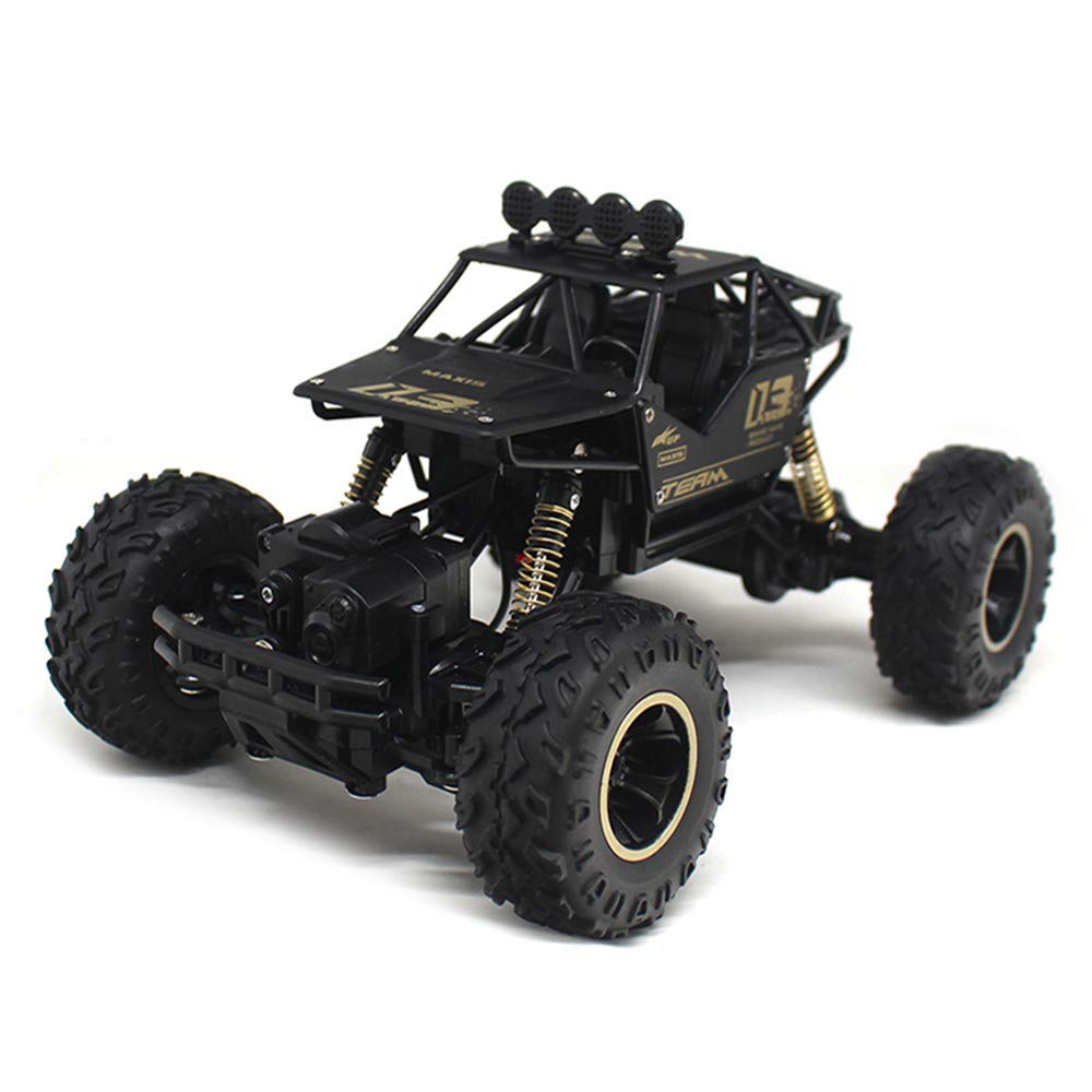 28cm RC Car 1/16 4WD 4x4 Driving Car Double Motors Drive Bigfoot Car Remote Control Car Model Off-Road Vehicle Toy,Black