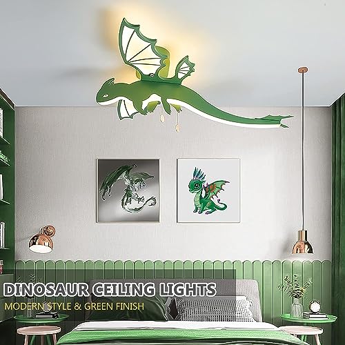 Plafonnier LED dinosaure télécommandé à intensité variable