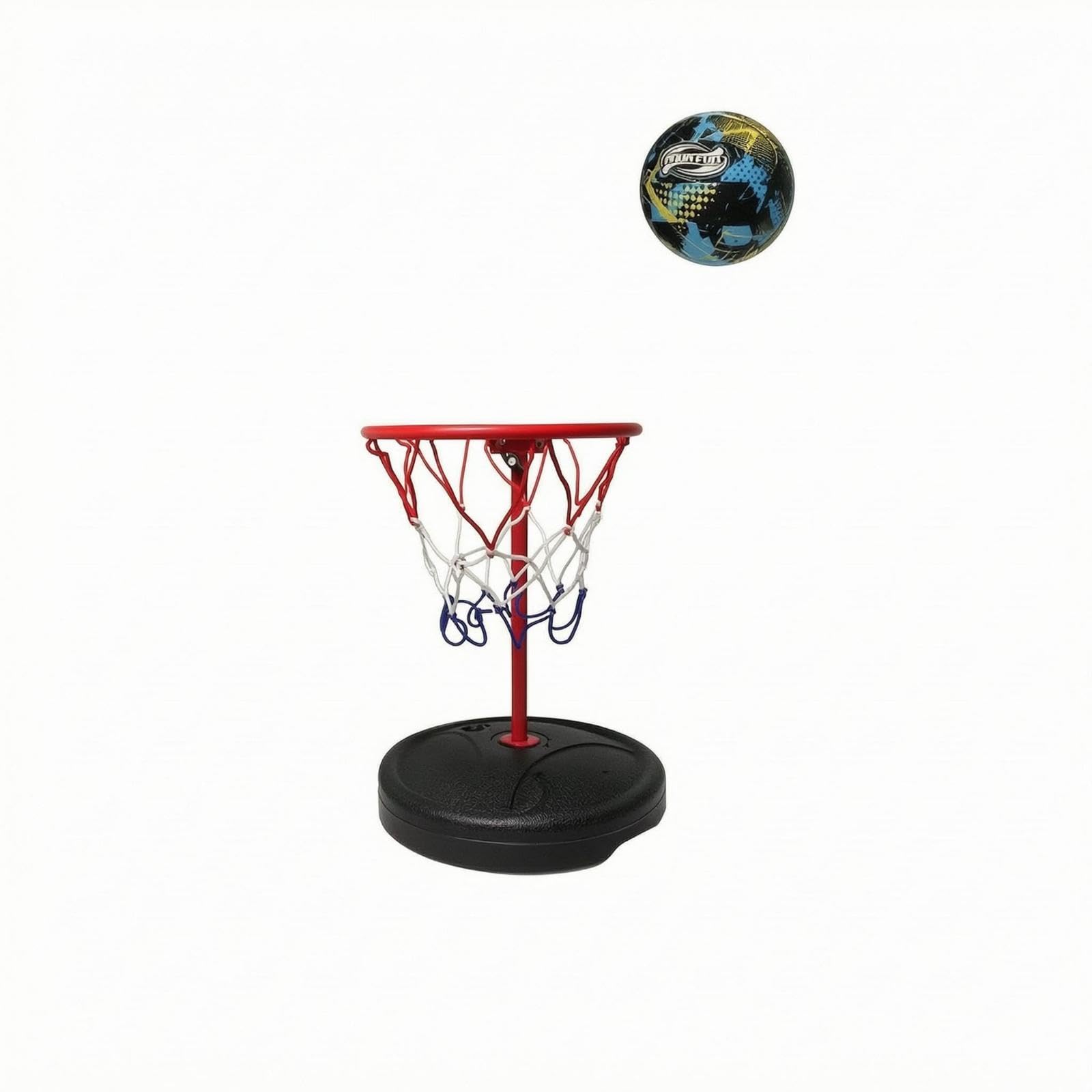 Pool Basketball Hoop Round Base Metal Pool Basketball Hoop Black | Backboard Systems | Basketball | Team Sports-picture-11