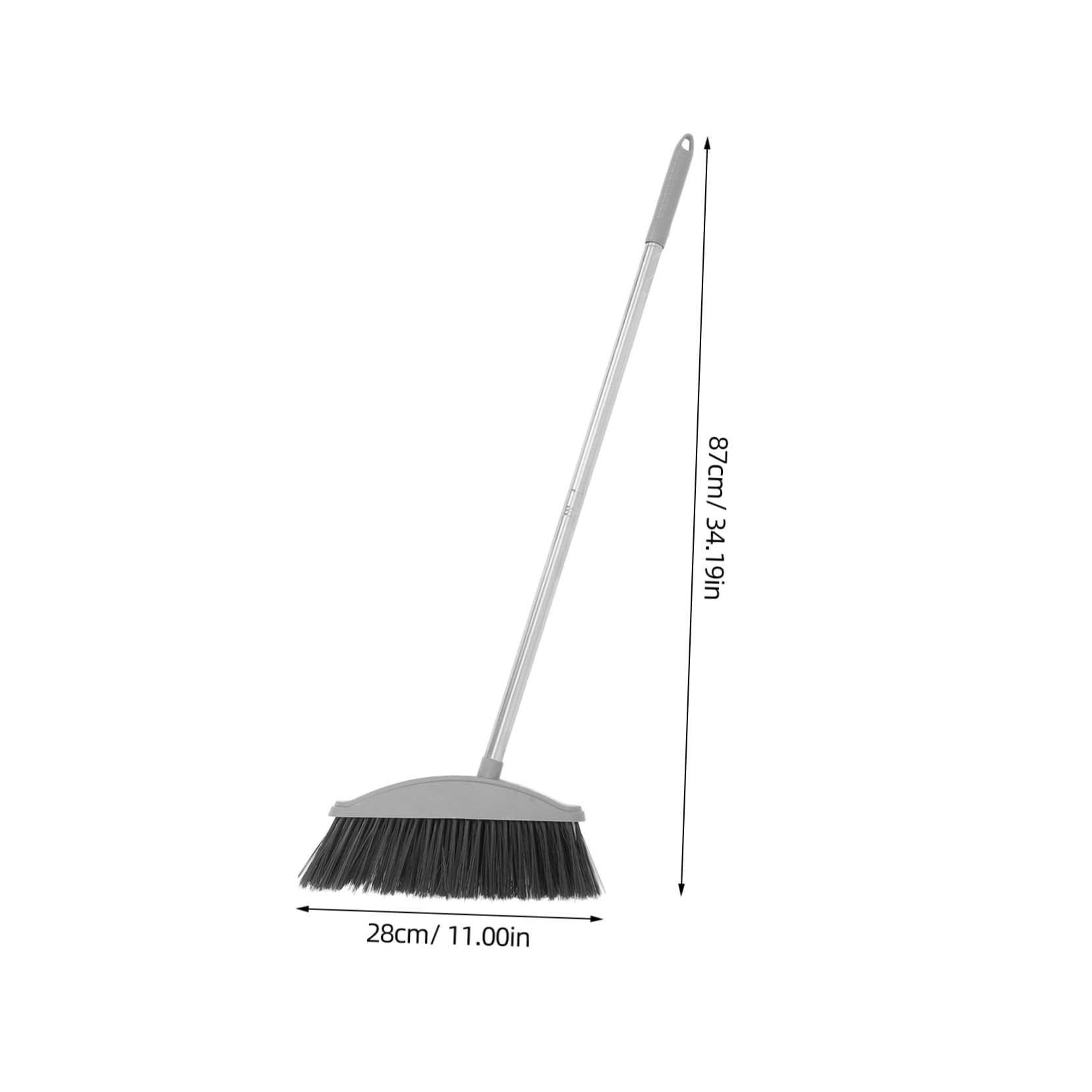 Gogogmee Sturdy Outdoor Broom with Soft Bristles Large Angle for Dust and Debris Removal