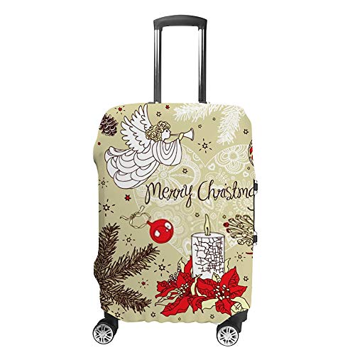 Housse de protection pour bagages de voyage avec ange au design artistique et élastique