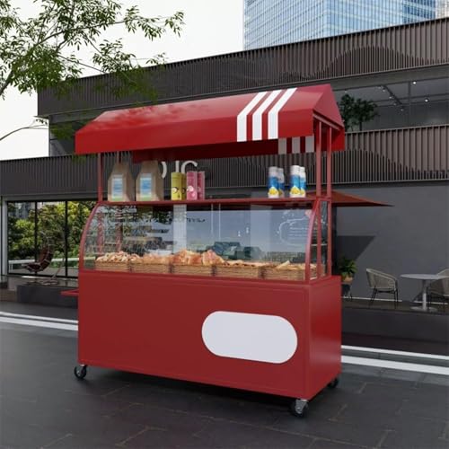 Carro portátil con toldo para eventos al aire libre, tienda de campaña de fácil transporte para festivales y mercados, ideal para vendedores de comida callejera y eventos