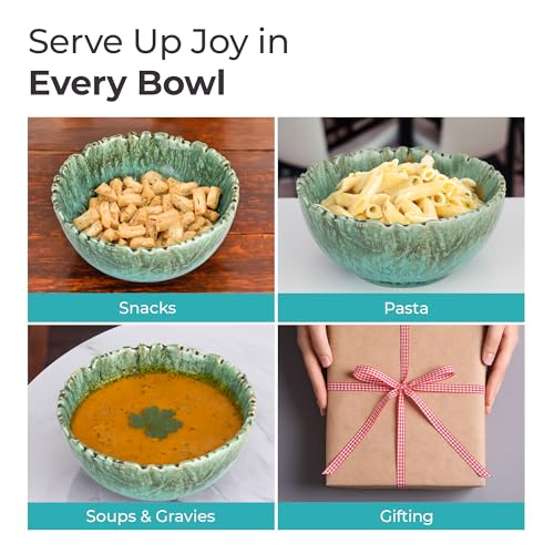 Image of The Better Home Terra Series Ceramic Bowl for Snack (1Pcs - 600ml) Diwali Gift | Ramen Soup Bowl Microwave Safe Chip Resistant | Dinnerware Snack Serving Bowl | Dinning Bowl