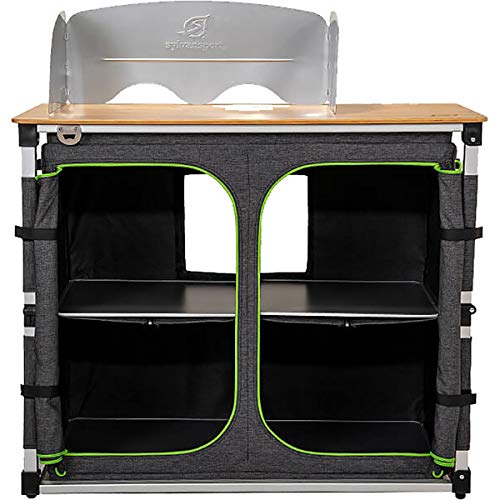 SylvanSport Outdoor Camp Kitchen for Easy Cooking, Clean Up, and Camping Meal Prep - Great for Campsites, Tailgates, BBQs and Glamping - Camping Essentials - Dine-O-Mite Small Version