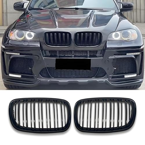 Bmw Logo Für BMW X5 E70 X6 E71 E72 06-13 Doppelsteg Kühlergrill Schwarz Bmw E70