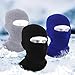 Full Face Cover Knitted Balaclava Face Mask Winter Ski Mask with Hole for Winter Adult Supplies Black
