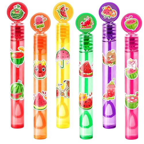 Baguettes à bulles de fruits d'été, cadeaux d'invités d'anniversaire