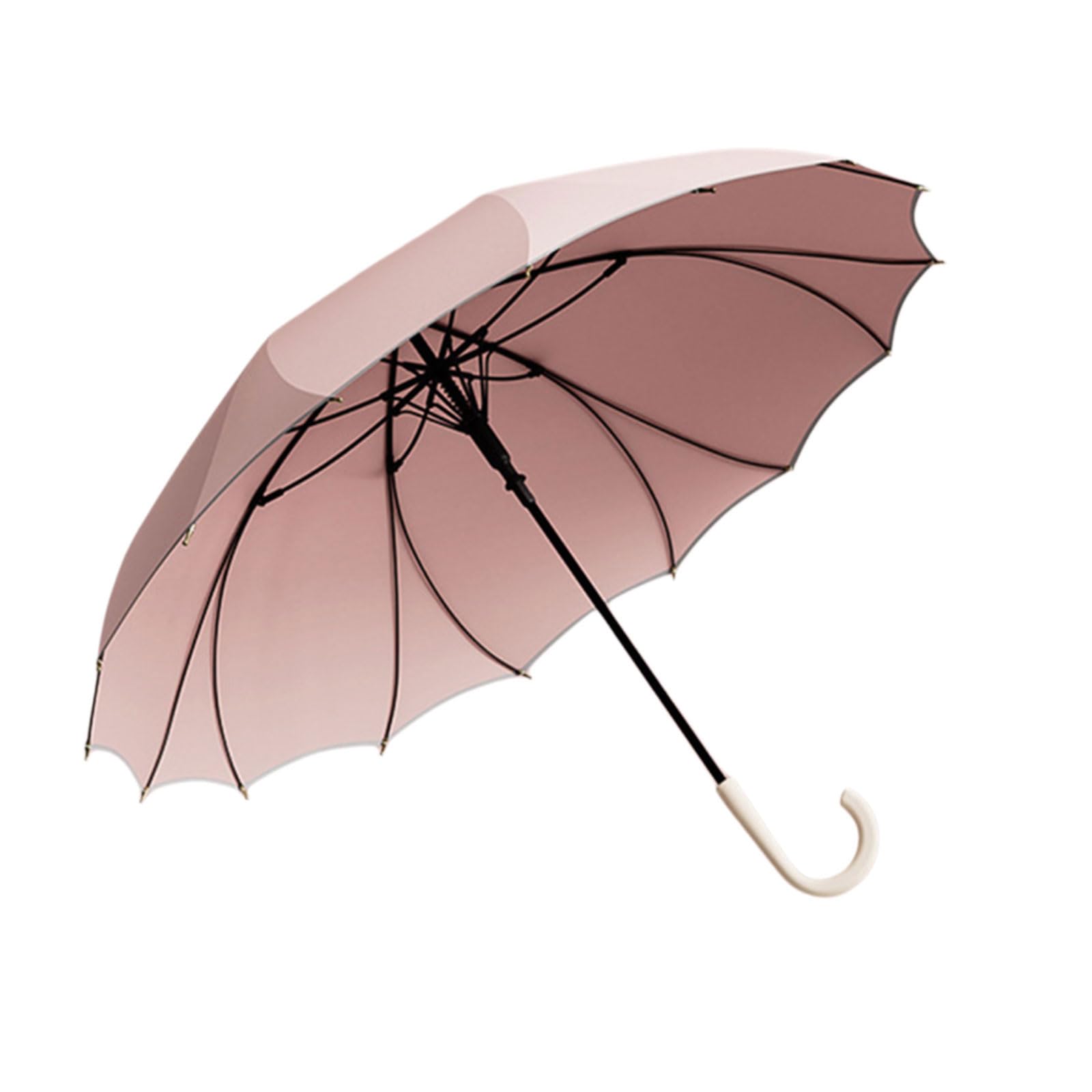 Elnwnnkc Automatic Rain Umbrella with Reflective Trim for Nighttime Visibility and Windproof Construction Umbrella