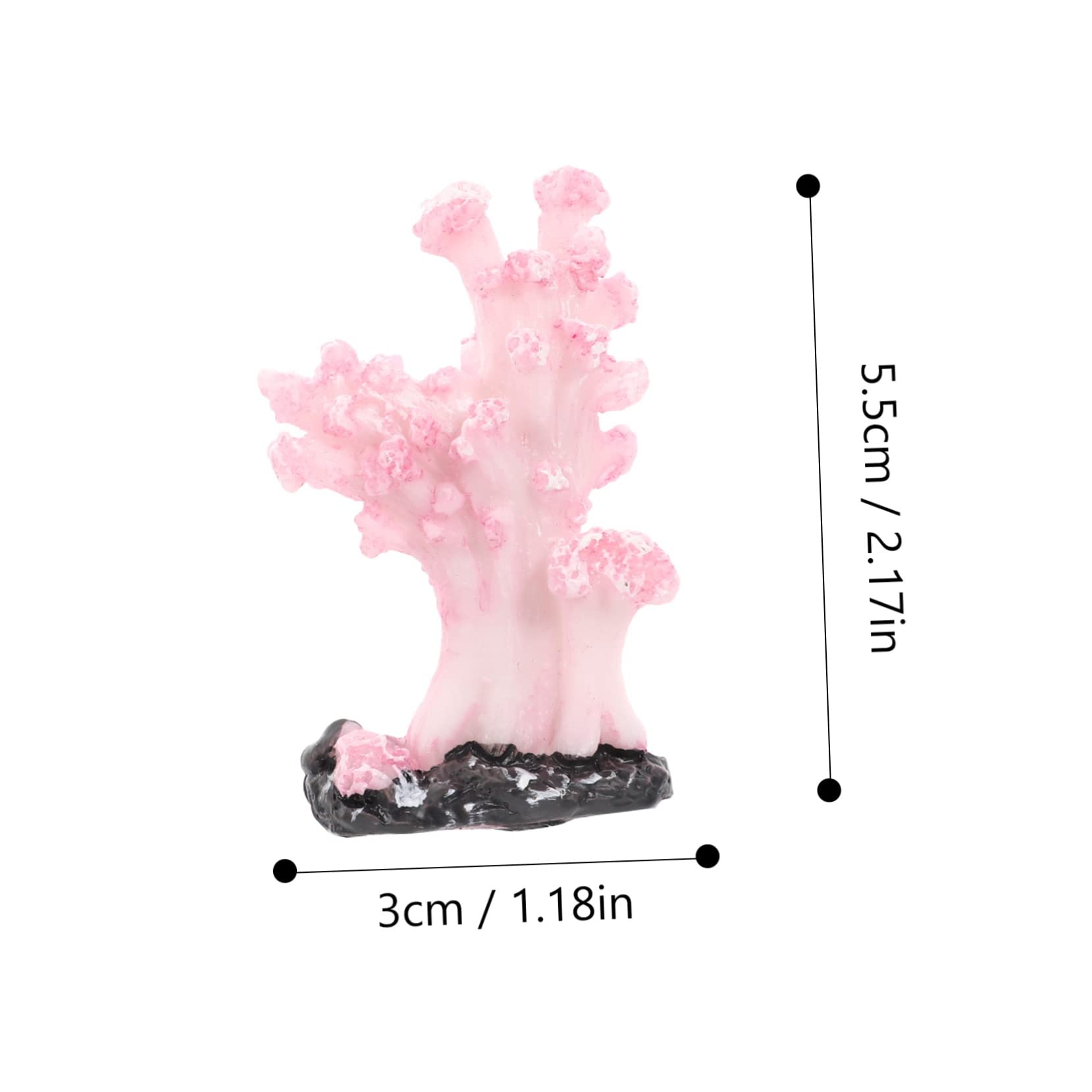 ibasenice 5Pcs Artificial Coral Ornament for Aquariums Desktop Decor for Fresh Salt Water Fake Coral for Fish Tank Landscaping Random Styles