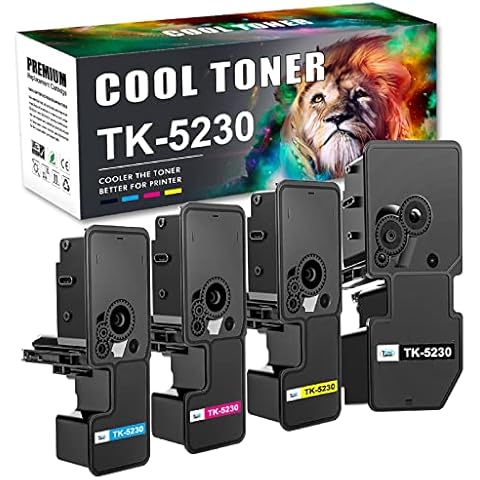 Cool Toner TK5230 Kompatibel für Kyocera Ecosys P5021cdn Toner M5521cdw M5521cdn P5021cdw P5021 M5521 TK-5230K TK-5230 TK-5230C TK-5230Y TK-5230M Cover