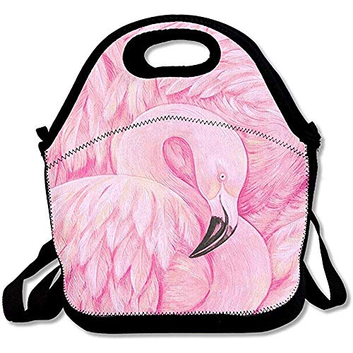 Lunch Tasche Flamingo-Handtaschen-Brotdosen-Passform-Schulnahrungsmittelbrotbeutel-Arbeitsspeicher-Mittagessen-Tote-Reise Im Freien