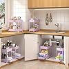Sevenblue 3 Pack Under Sink Organizers, 2-Tier Multi-Use Kitchen and Bathroom Organizers and Storage with Sliding Drawers,Bathroom Cabinet Organizer (Pink, 12.8 Inch) #2