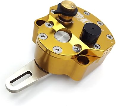 Motorcycle Front Steering Damper Stabilizer Fit For CRF YZF EXC RMZ KLX Most Motorcycle Enduro Pit Dirt Bike Universal Front Motorcycle Safety Control Adjustable Moto Accessories Gold