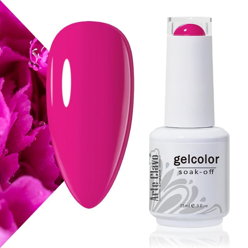 Esmalte de uñas gel Arte Clavo 15ml Rojo Fucsia miniatura 1