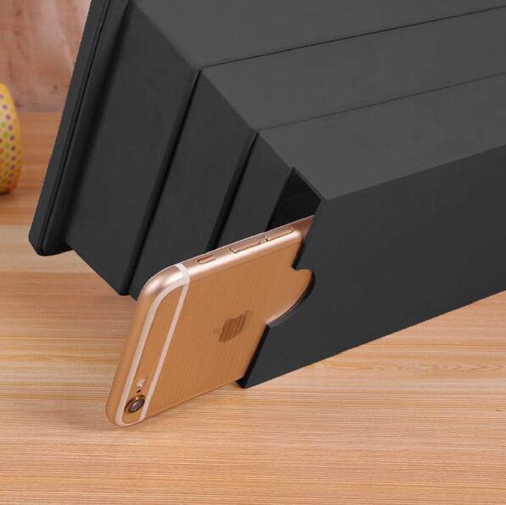 3D Screen Magnifier Portable 8 Inch Cell Phone Hd Movie Video Enlarged Amplifier Stand Holder for iPhone 7/7 Plus/6/6s/6 Plus/6s Plus and All Other Smart Phones (Black)