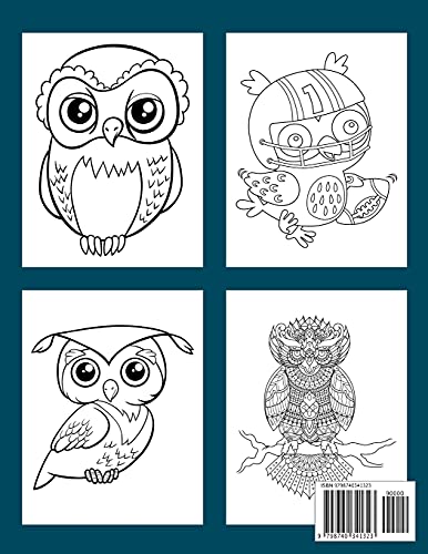 Creative Haven Owls Coloring Book: Owls Coloring Book For Gift