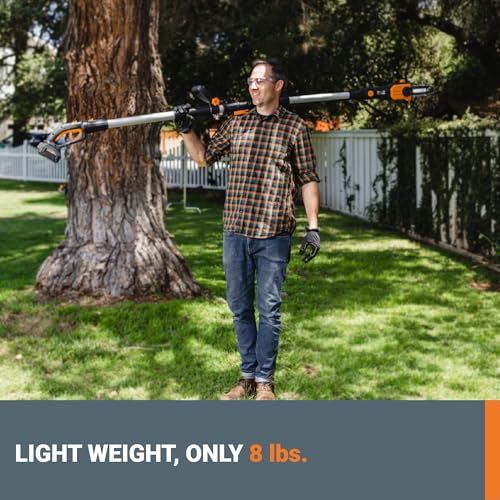 WORX Cordless Pole Saw, 20V 8" Chainsaw, WG349.9 - image 2