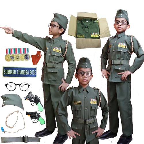 Image of Army Costumes for kids police costume & BSF csotumes subhash chandra bose costumes fancy dress costumes for age group 3 to 12 yrs