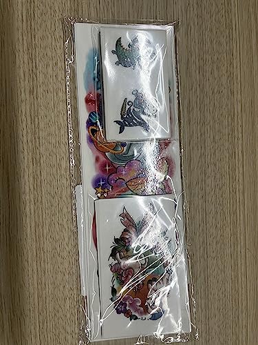 Kids Full Arm Temporary Tattoo, 52 Sheets Waterproof Fake Tattoo Children‘s Day Gift, Temporary Tattoo Realistic Astronaut Spaceship Dinosaur Shark For Boy, Unicorn Butterfly Lasting Tattoo For Girls #TOP6