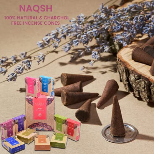 Naqsh Hand Rolled Incense Cones Scented Long Lasting Aroma For Positivity & Pure Air Meditation thumb #2