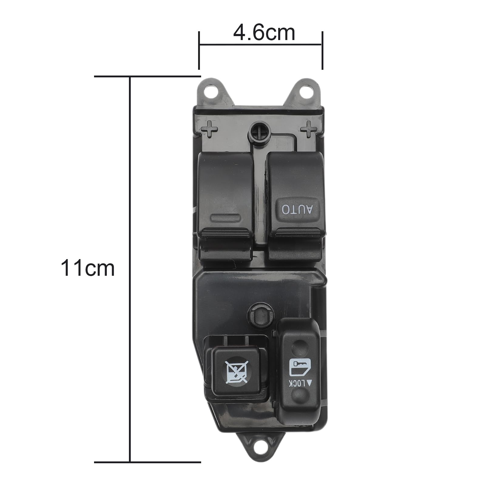 Interruttore Finestra Pulsantiera per T-oyota Yaris Alzacristalli Tasti Alzavetri Pulsante Pulsantiera con connettore 8 PIN Lato Guida Sinistro per Hilux Hiace Land Cruiser 84820-10100