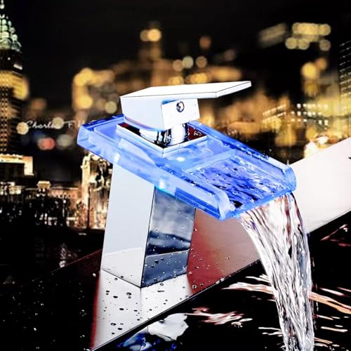 Robinet cascade LED pour éviter les brûlures et équiper un campeur