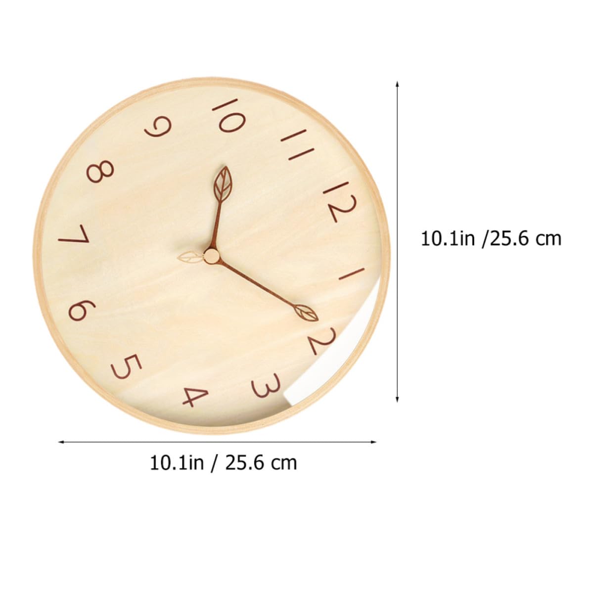 Reloj Decorativo Fácil de Colgar de Madera de Pared Diseño de Rama y Movimiento Silencioso para Sala de Estar o Hotel Moderno