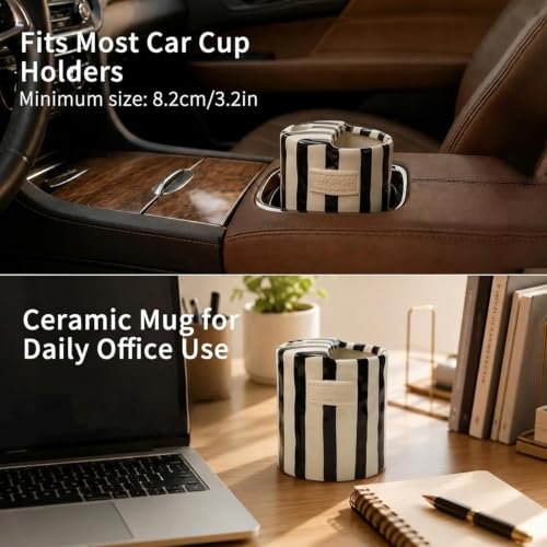Mug de cerámica con tapa media y capacidad 12 oz miniatura 5