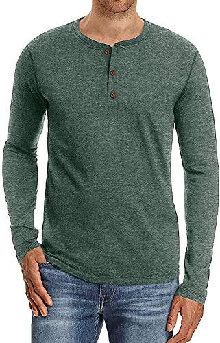 Sailwind Mens Henley Long Sleeve T-Shirt Cotton Casual Shirt