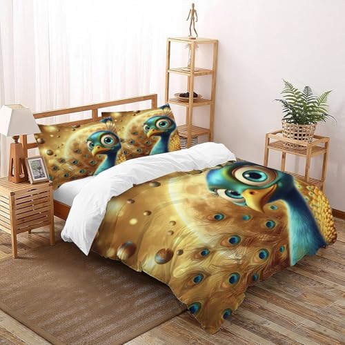 Housse de couette microfibre king size 220x240cm au drapé fluide et durable - 3