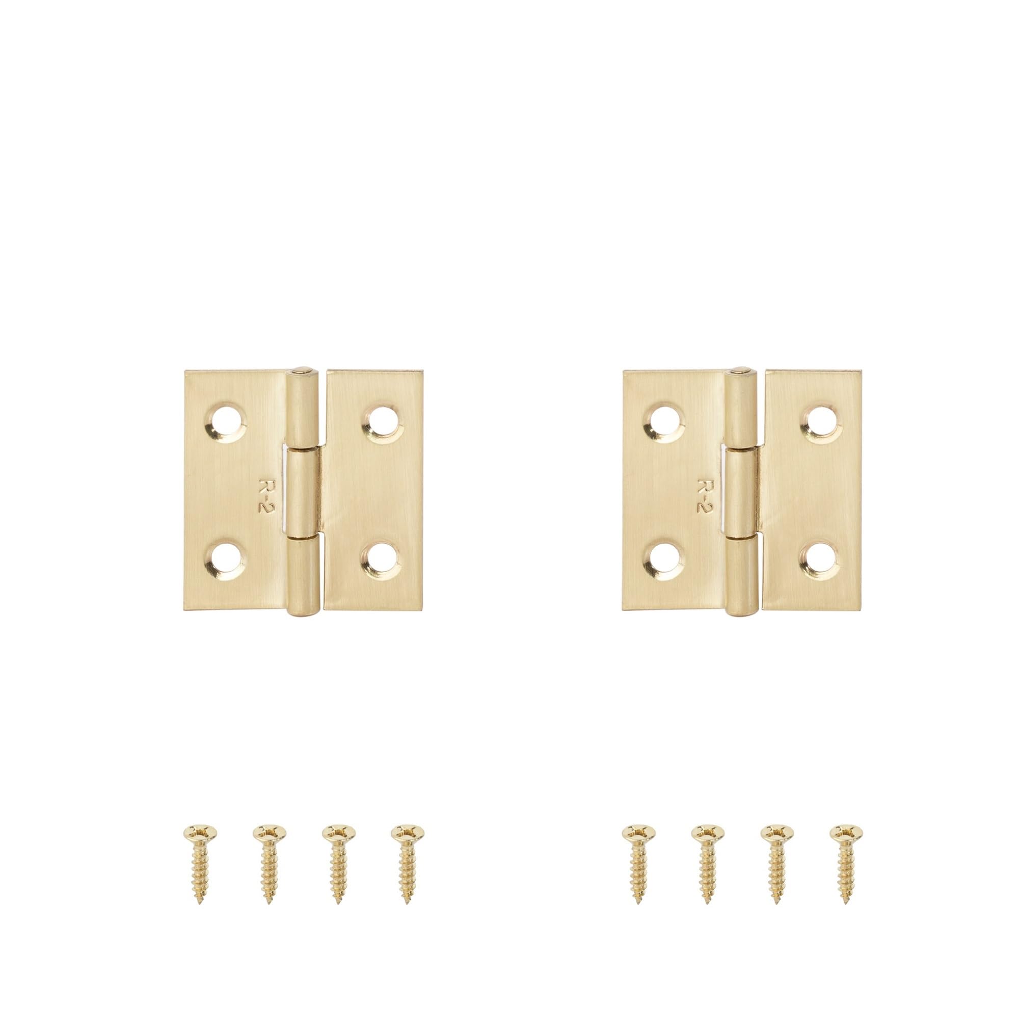 Chtkagv Golden 38Mm 2Pcs 2Pcs Stainless Steel Hinge 270 Degree Folding