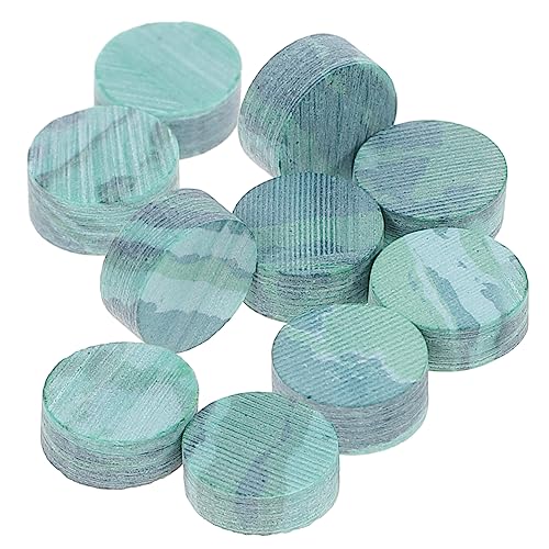 JEWEDECO Guitar Fingerboard Dots 10 Shell Inlay Dots for Banjo Ukulele in Dark Green