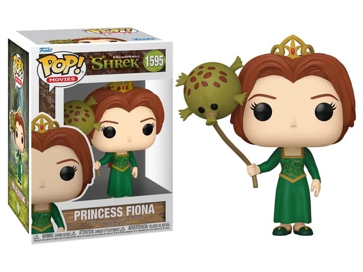 Funko Pop Shrek + Protector: DreamWorks 30th Anniversary Pop! Movies Vinyl Figure (Gift Set Bundled with ToyBop Brand Box Protector Collector Case) (Princess Fiona with Frog Balloon)