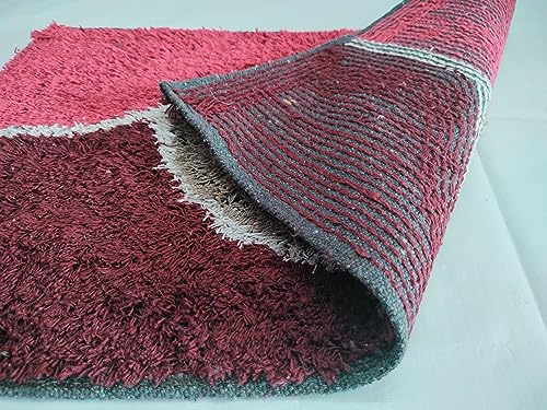 Image of Deor Decor Cotton Doormats For Home 40 60 Cm Set Of 4 Pcs, Rectangular, 60 Cm, 40 Cm, Multicolor