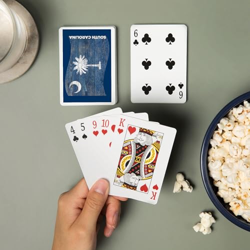 Baraja de poker South Carolina Rustic State Flag 52 cartas miniatura 2