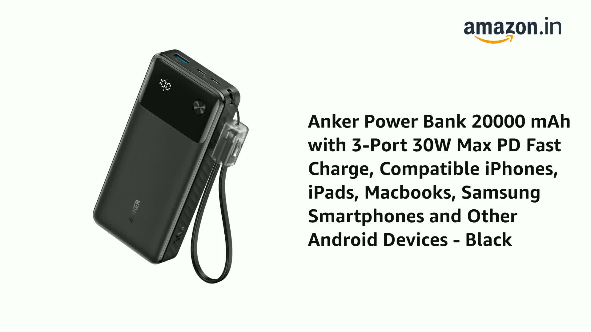 スマホアクセサリー Anker Prime 20,000mAh PowerBank Anker Prime Power Bank (20000mAh, 200W) | モバイルバッテリーの製品