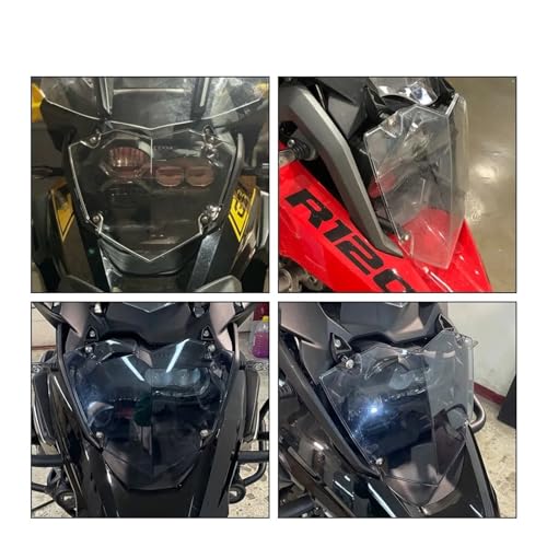 Cache phare moto à dégagement rapide avec grille en maille d'acier